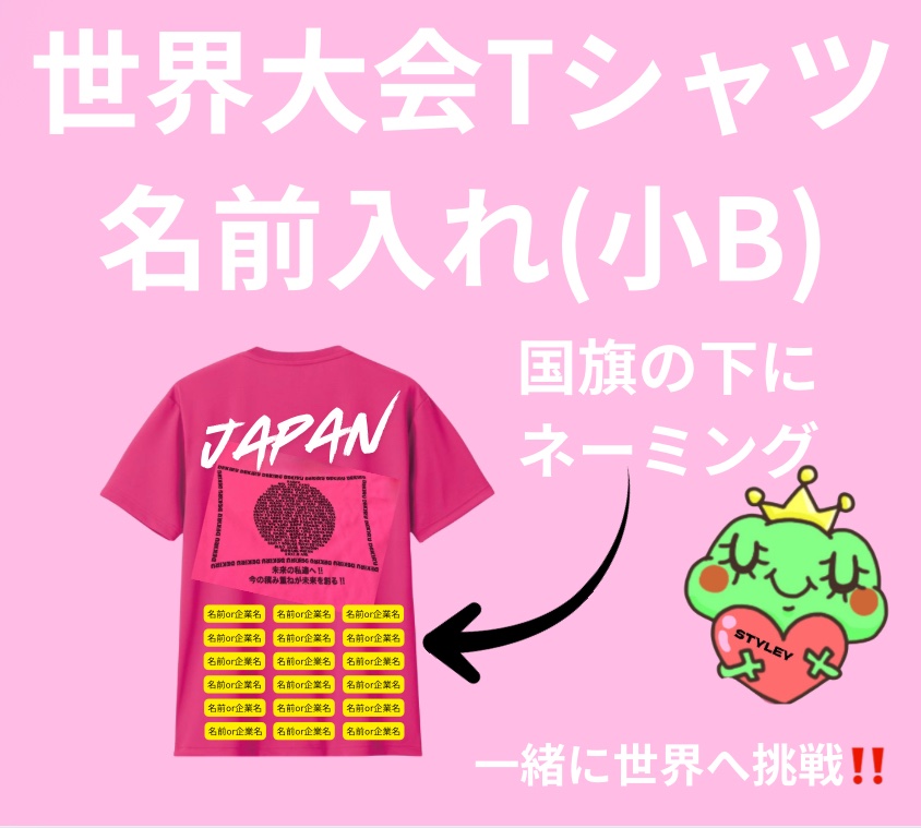 STYLEYをとにかく応援(Tシャツに名前記載小B)