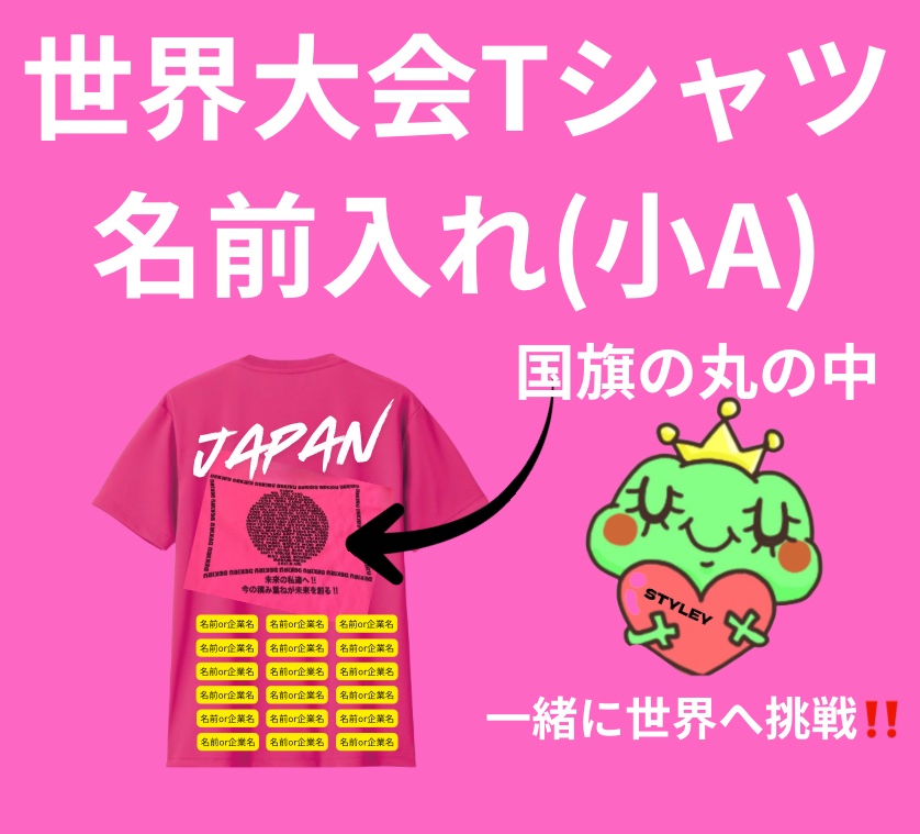 STYLEYをとにかく応援(Tシャツに名前記載小A)