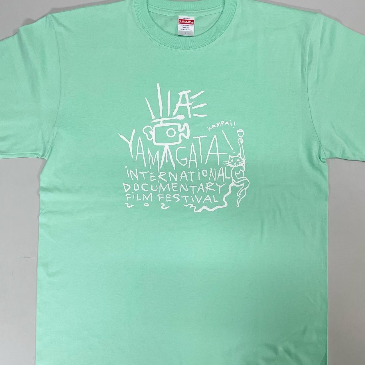 ⑤10000円 御礼のメール+YIDFF 2023オフィシャルTシャツ(メロン色)Mサイズ1枚