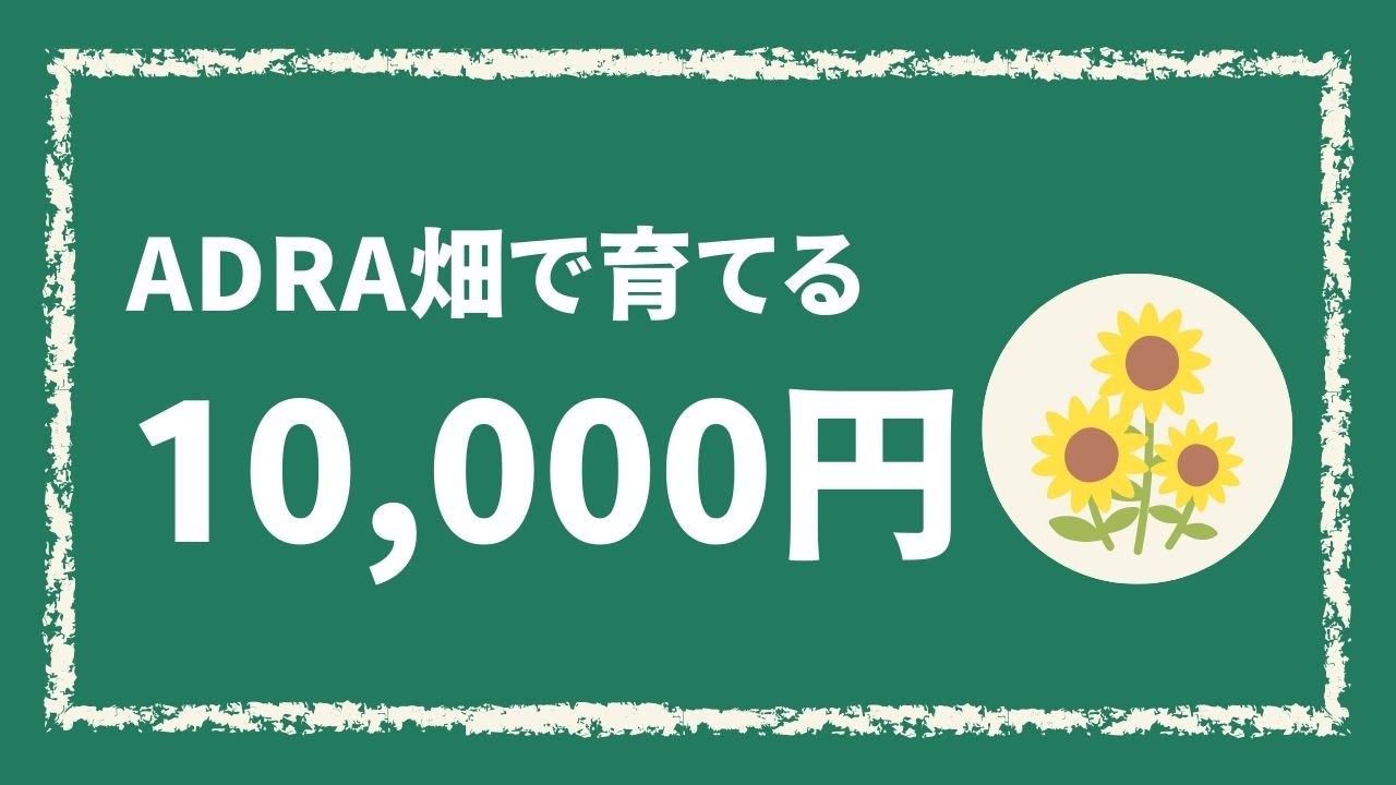 ADRA畑で育てる（10,000円）