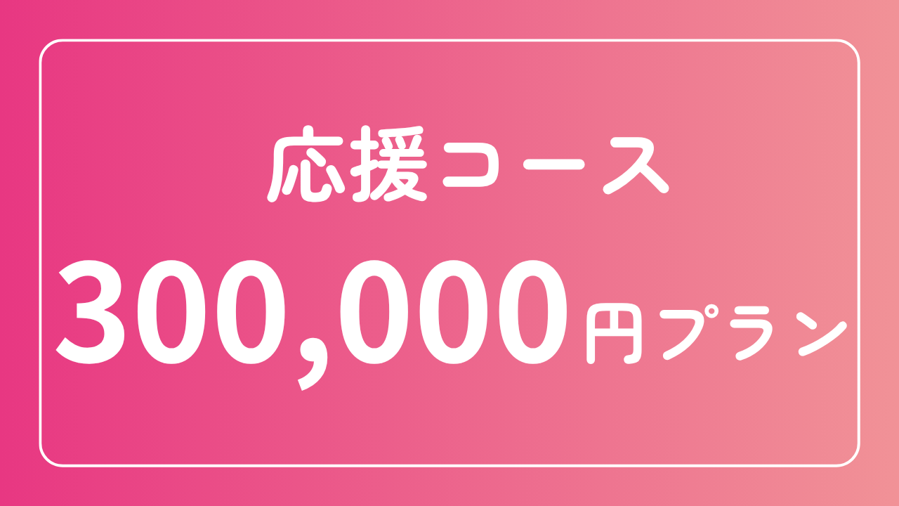 300,000円プラン【応援コース】