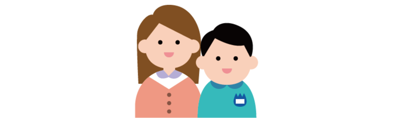 親子のイラスト
