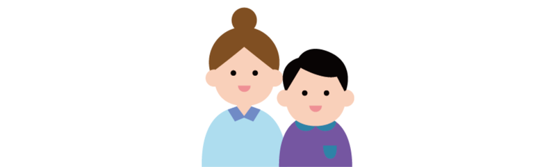 親子のイラスト