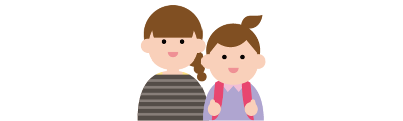 親子のイラスト
