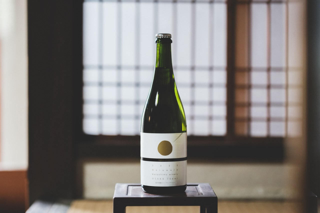 カタシモワイナリー スパークリングワイン「たこシャン」750ml 1本+カタシモワイナリー御財印