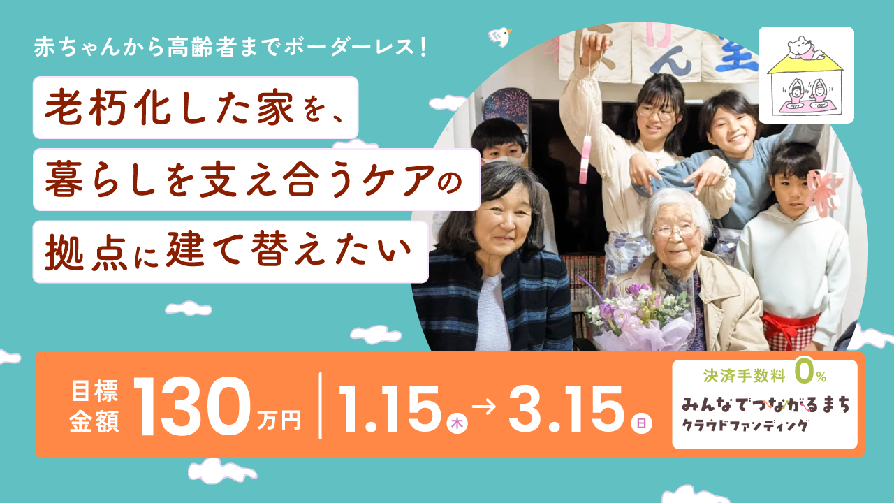 制度のすきまで一人にしない　古家を支え合うケアの拠点に再生！
