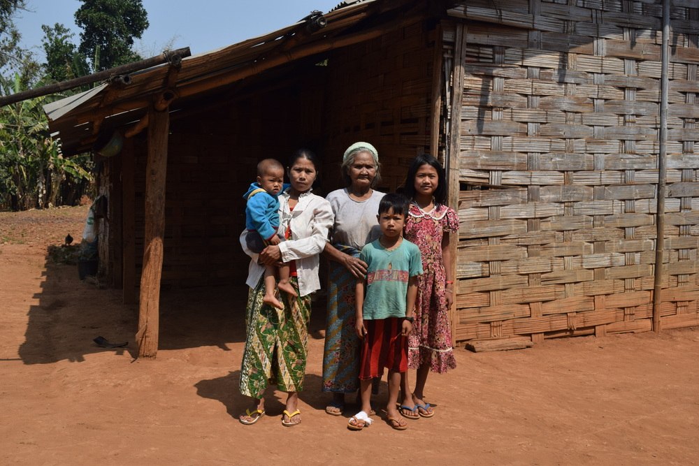 子どもたちの出身地である村の様子