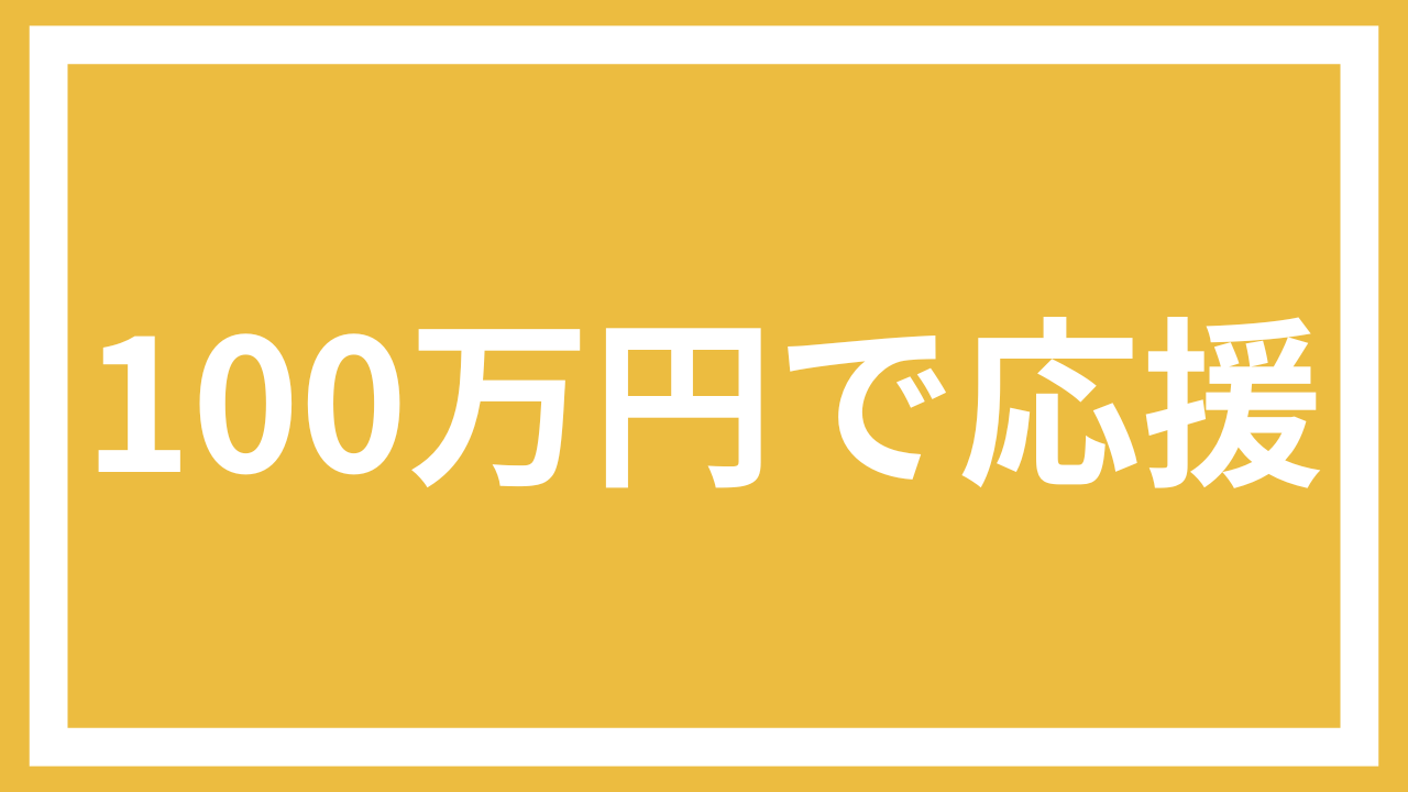 100万円で応援コース