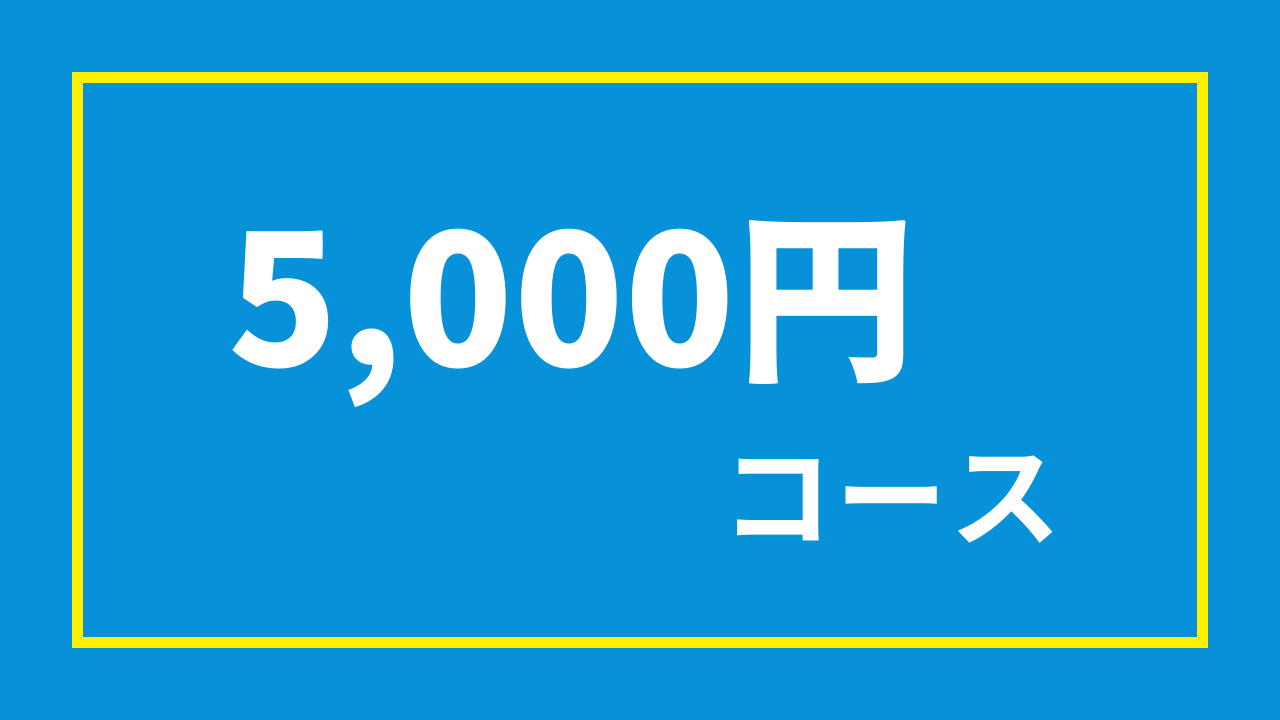 5千円コース(5,000円)