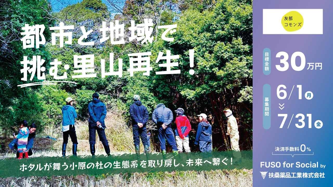 都市と地域で挑む里山再生！ホタルが舞う小原の杜の生態系を取り戻し、未来へ繋ぐ！